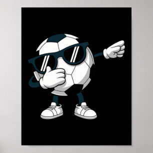 Dabbing Fußball Ll Fußballmannschaft Fußballspiele Poster