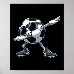 Dabbing Fußball Ll Lustiger Fußball Männer Jungen Poster