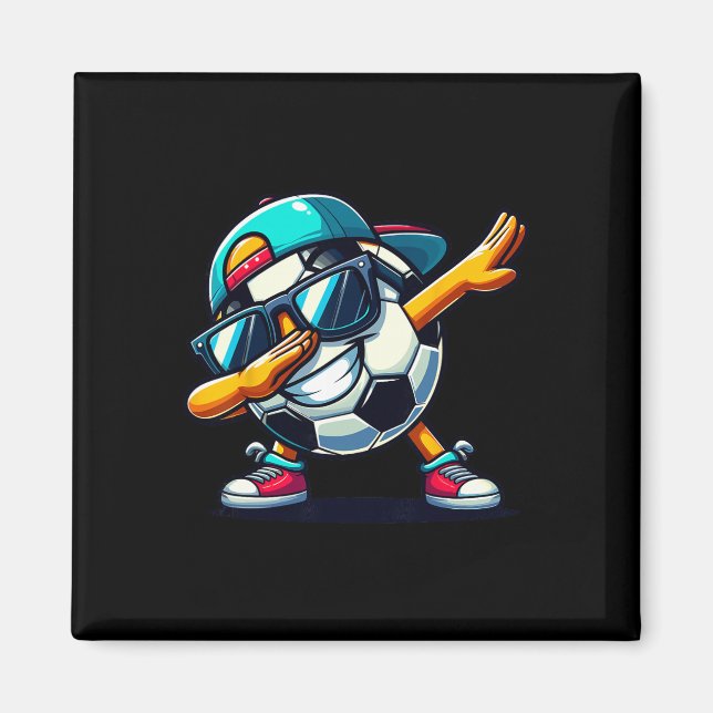 Dabbing Fußball Ll Spieler _2  Magnet (Vorne)