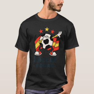 Dabbing Fußball Spanische Flagge Fußballmannschaft T-Shirt