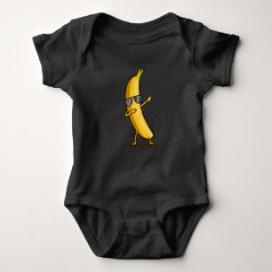 Dabbing Gelbe Banane ab Funny Dancing Frucht Baby Strampler
