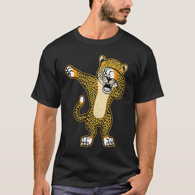 Dabbing Gepard große Katze Feline Wildtier T-Shirt (Vorderseite)