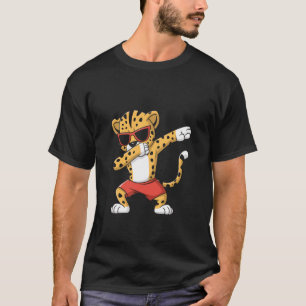 Dabbing Gepard Sonnenbrille Cool Jungle Tanz Desig T-Shirt