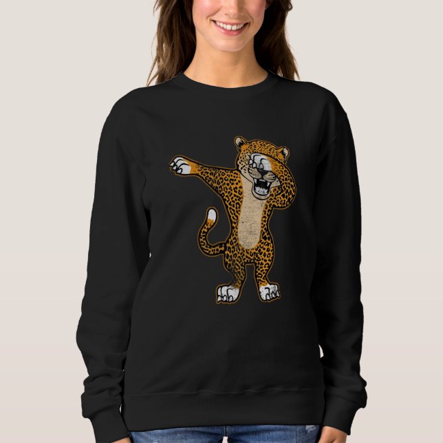 Dabbing Gepard Süße Große Katze  Gepard Tier Sweatshirt (Vorderseite)