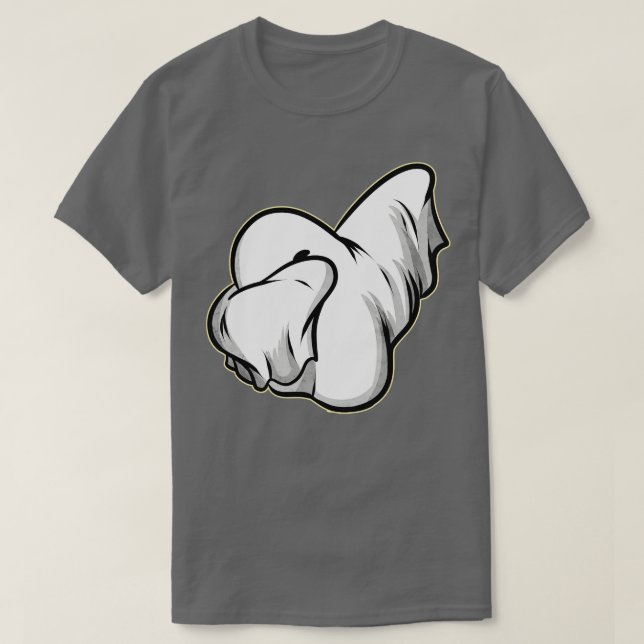 Dabbing Ghost on Halloween T-Shirt (Design vorne)
