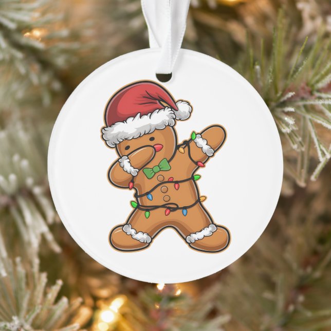 Dabbing Gingerbread Baum Weihnachten Ornament (Baum)