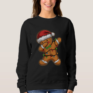 Dabbing Gingerbread Baum Weihnachten Sweatshirt
