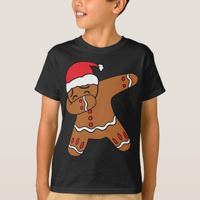 Dabbing Gingerbread Man Gingerdab Christmas Dab Da T-Shirt (Vorderseite)