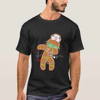 Dabbing Gingerbread Nurse Nurse Xmas Geschenk T-Shirt