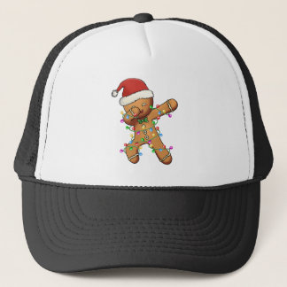 Dabbing Gingerbrot Shirt für Boy Girl Christmas T Truckerkappe