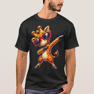 Dabbing-Giraffe mit T-Shirt