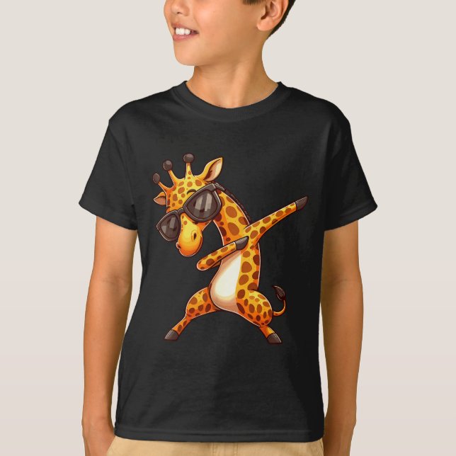 Dabbing Giraffe  T-Shirt (Vorderseite)