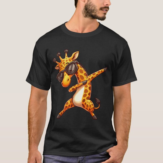Dabbing Giraffe  T-Shirt (Vorderseite)