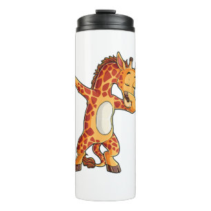 Dabbing Giraffe T Shirt Giraffen Funny Dab Dance T Thermosbecher