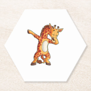 Dabbing Giraffe T Shirt Giraffen Funny Dab Dance T Untersetzer