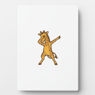 Dabbing-Giraffe Vintage-Engraving-T-Shirt-Design_1 Fotoplatte