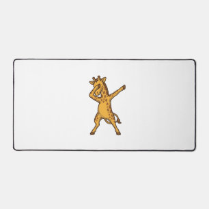 Dabbing-Giraffe Vintage-Engraving-T-Shirt-Design_1 Schreibtischunterlage