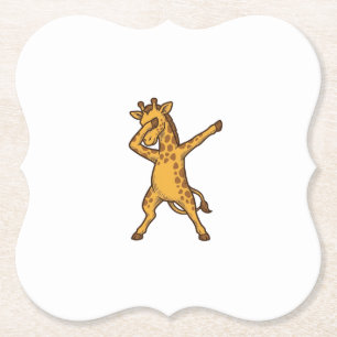 Dabbing-Giraffe-Vintage-Stich-T-Shirt-Design_1 Untersetzer