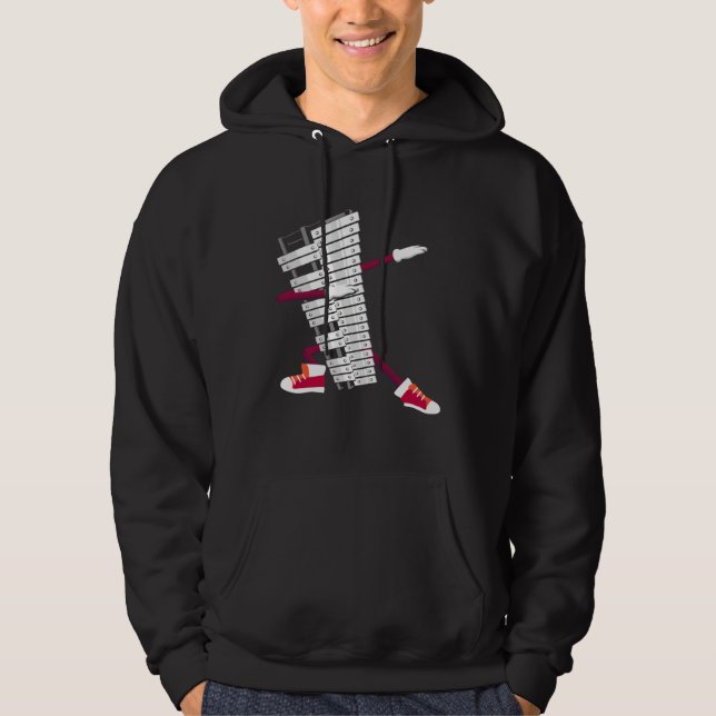 Dabbing Glockenspiel Percussion Ensemble Glockensp Hoodie (Vorderseite)