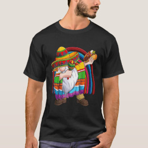 Dabbing Gnome Cinco De Mayo Fiesta Taco Sombrero R T-Shirt