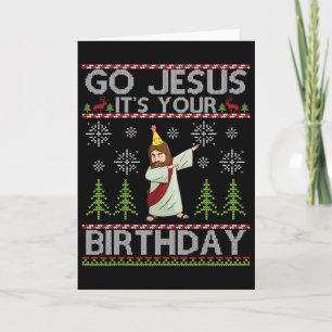 Dabbing Go Jesus Es ist dein Geburtstag frohe Chri Karte