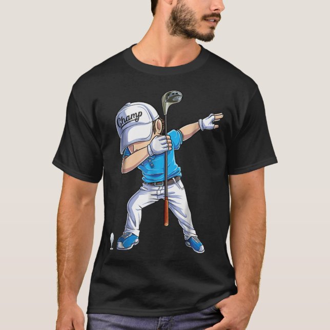 Dabbing Golf für Boys Dab Dance Golfspielen Golf G T-Shirt (Vorderseite)