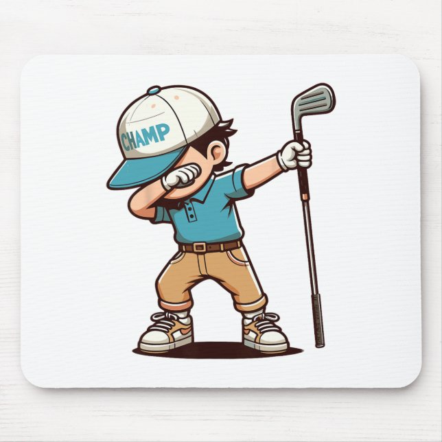 Dabbing Golf Player Mousepad (Vorne)