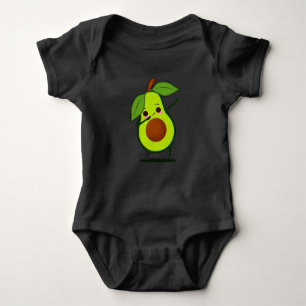 Dabbing Green Avocado Dab Funny Dancing Frucht Baby Strampler