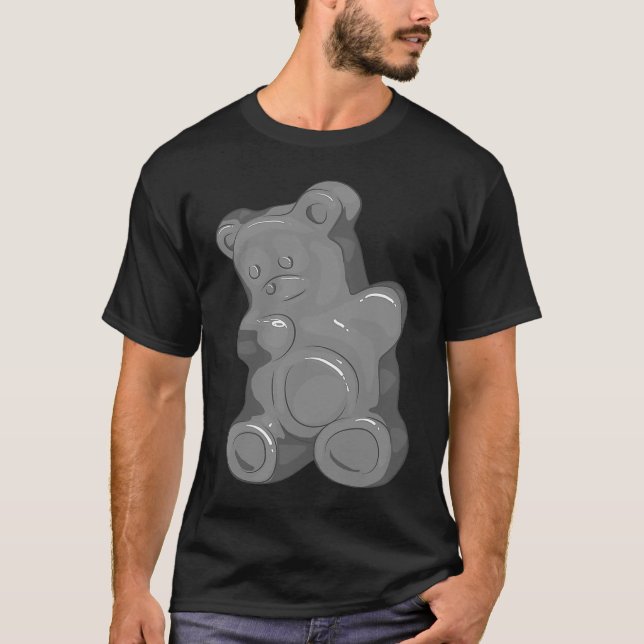 Dabbing Gummy Bär Cool Gelee Candy Animal Dance T-Shirt (Vorderseite)