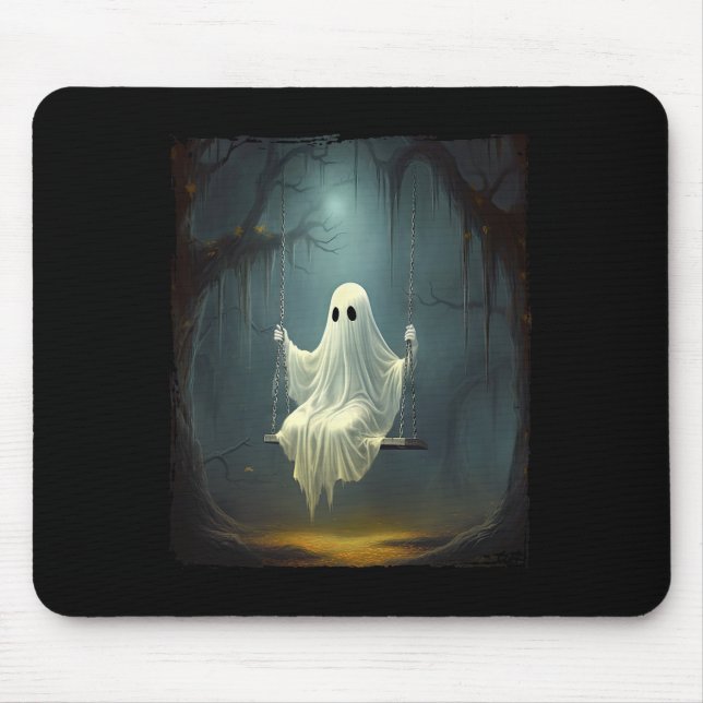 Dabbing Halloween Boys Skeleton Zombie Pumpkin Uni Mousepad (Vorne)