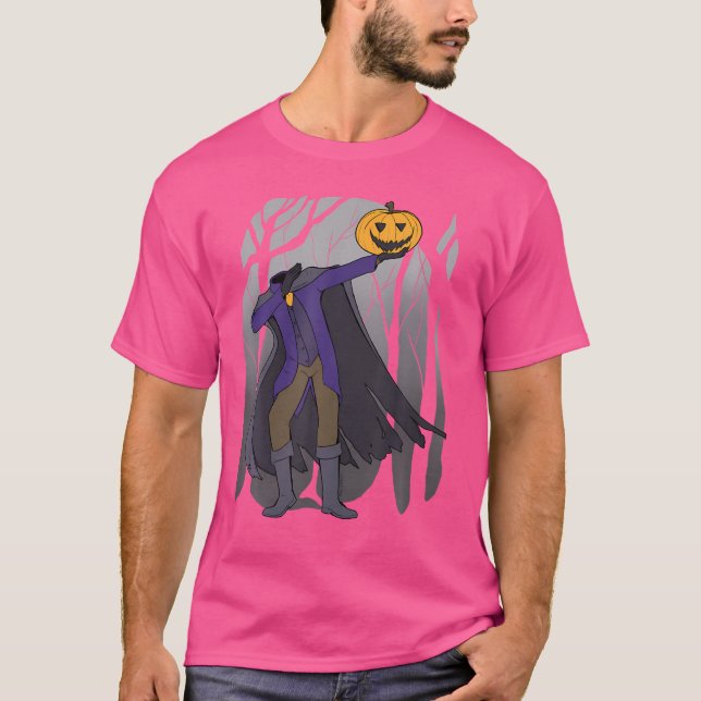 Dabbing Halloween-Hemd - Hip Hop Headless Horsem T-Shirt (Vorderseite)