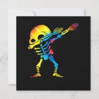 Dabbing Halloween Skeleton Dab Hip Hop Skulla