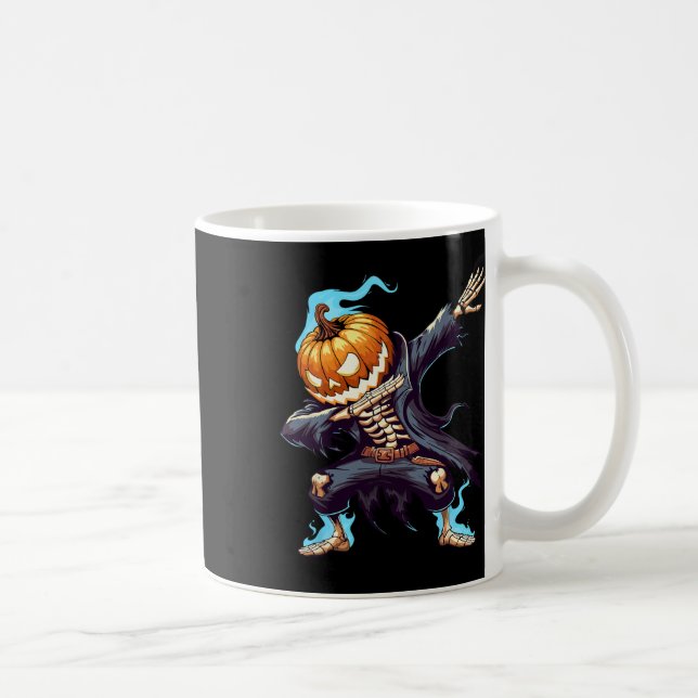 Dabbing Halloween Skeleton Monster Dab Spooky Boys Kaffeetasse (Rechts)
