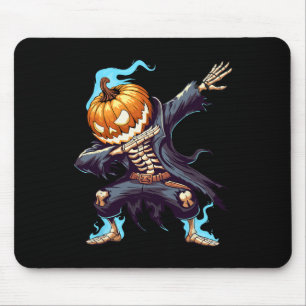 Dabbing Halloween Skeleton Monster Dab Spooky Boys Mousepad
