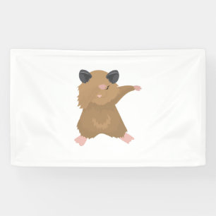 Dabbing Hamster Tanz Funny Dab Tanz Geschenk Banner