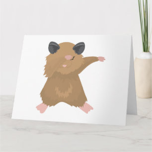 Dabbing Hamster Tanz Funny Dab Tanz Geschenk Karte