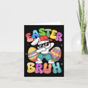 Dabbing-Hase Ostern Bruh-Meme Lustiger Spruch Juge Karte