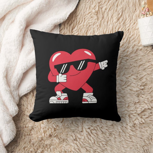 Dabbing Heart Funny Gifts Valentinstag Kissen (Decke)