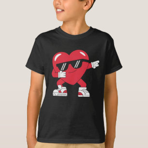 Dabbing Heart Funny Gifts Valentinstag T-Shirt