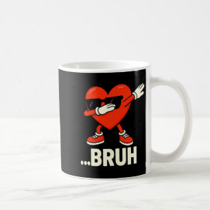 Dabbing Heart Singles ...bruh Meme Lustig Valentin Kaffeetasse