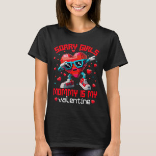 Dabbing Heart Sorry Girls Mommy Valentine Gebäude T-Shirt