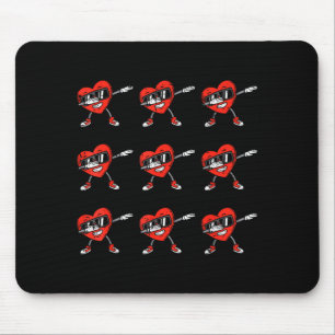 Dabbing Hearts Dab Kinder Jungen Valentinstag Juge Mousepad