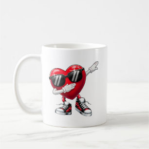 Dabbing Herz Coole Liebe Valentinstag Kaffeetasse