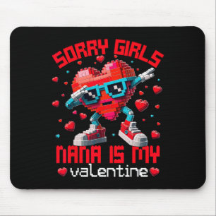 Dabbing Herz Entschuldigung Mädchen Nana Valentins Mousepad
