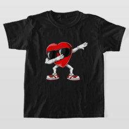 Dabbing Herz Funny Geschenke Mens Kinder Jungen Va T-Shirt