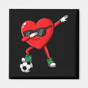 Dabbing Herz Fußball Valentinstag Lustiger Dab Son Magnet