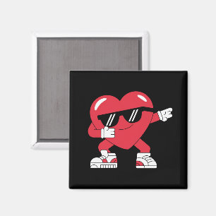 Dabbing Herz Lustige Geschenke Valentinstag Magnet