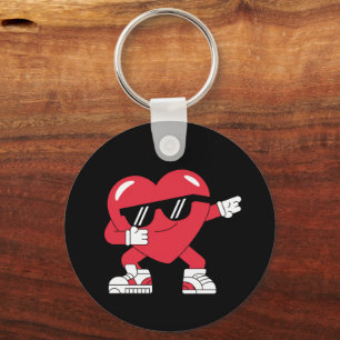 Dabbing Herz Lustige Geschenke Valentinstag Schlüsselanhänger