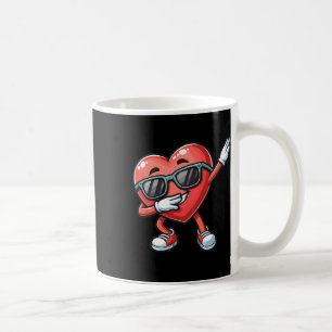 Dabbing Herz Lustiger Valentinstag Dab-Tanz Kinder Kaffeetasse
