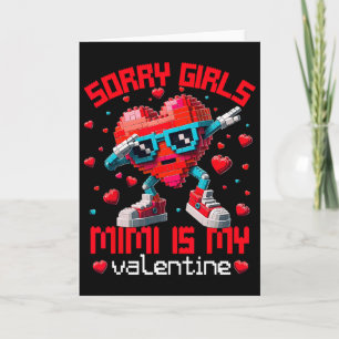 Dabbing Herz Tut mir leid Mädchen Mimi Valentine G Karte